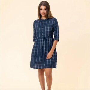 Pyne & Smith Model No.36 Blue Linen Dress (discontinued pattern!)